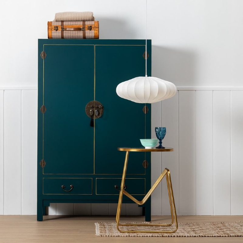 Armario de madera 2 puertas 2 cajones Oriente