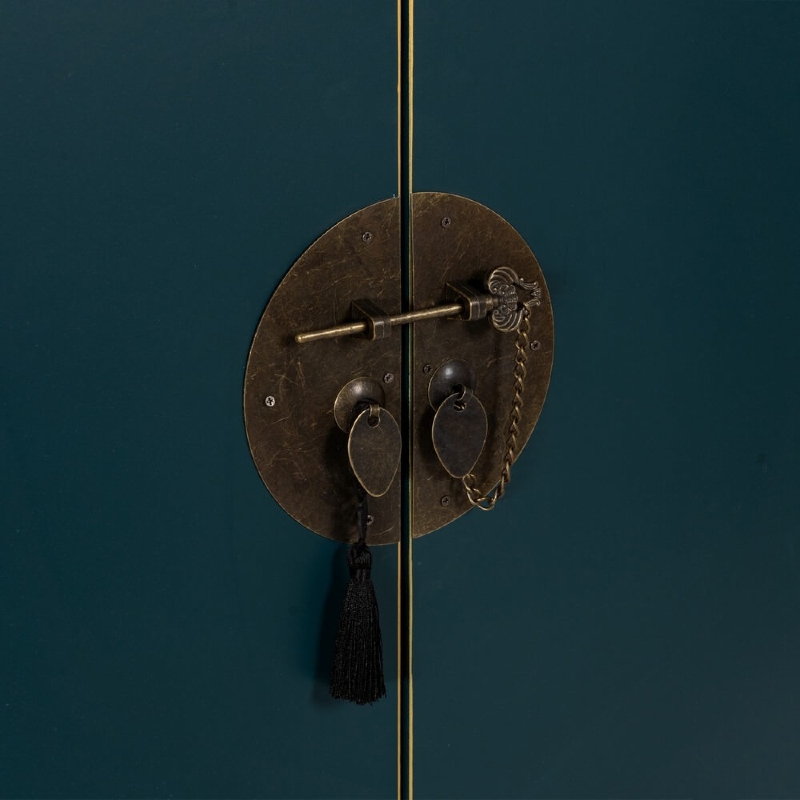 Armario de madera 2 puertas 2 cajones Oriente - Imagen 7