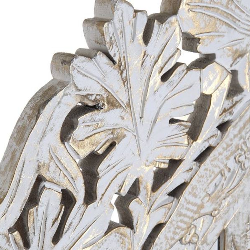 Biombo decapé natural madera tallada Yedra - Imagen 2