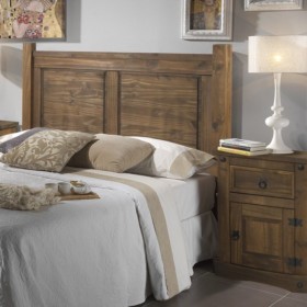 Cabecero matrimonio rústico nogal Nuevo Arizona