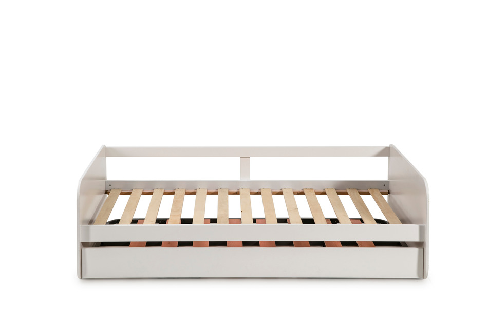 Cama Blanca Nido con somier de arrastre elevable Redonda - Imagen 3