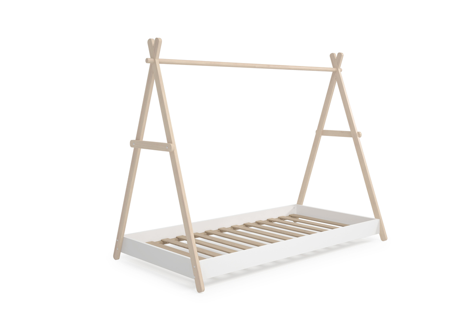 Cama Infantil Montessori Casita Trufa 90x200 Cera Blanca - Imagen 5