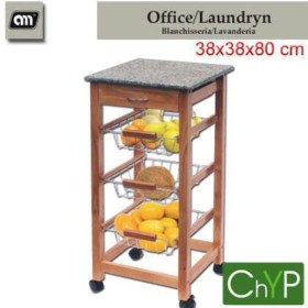 Carrito verdulero madera cestos Nuevo Luna VI