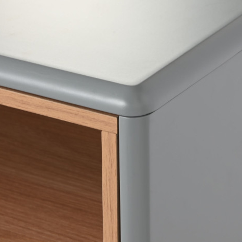 Mesita de noche MDF pu azul - Imagen 2