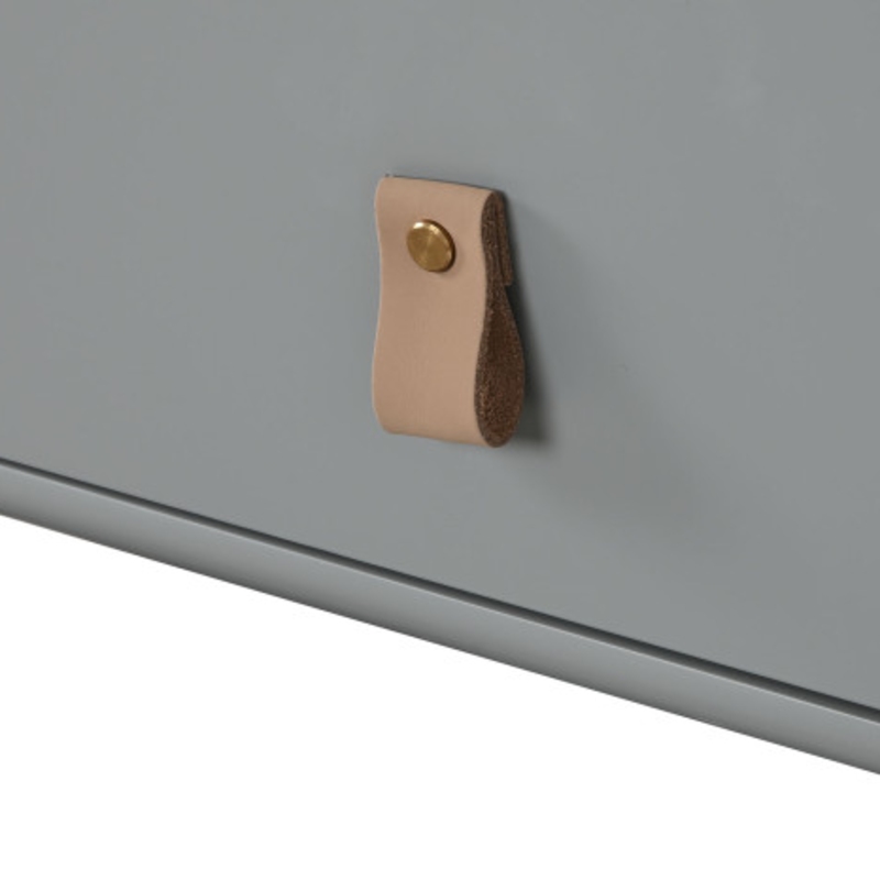 Mesita de noche MDF pu azul - Imagen 3