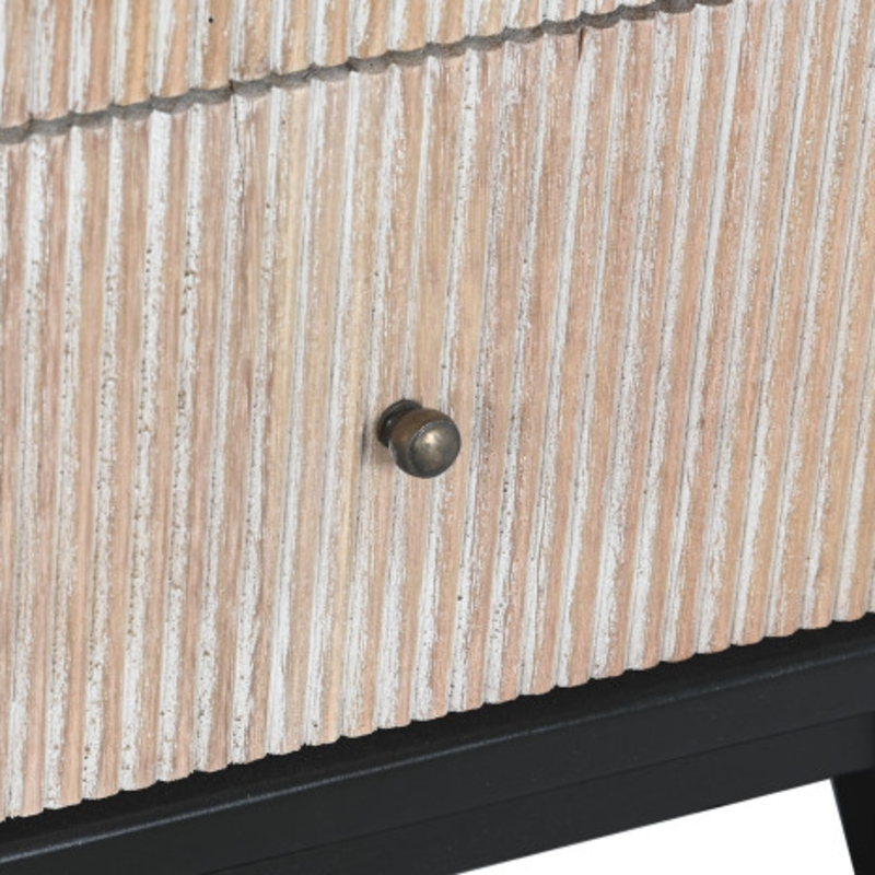 Sinfonier cinco cajones madera negro - Imagen 2