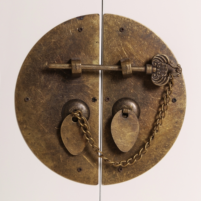 Consola de 3 cajones y 4 puertas oriental de madera - Imagen 4