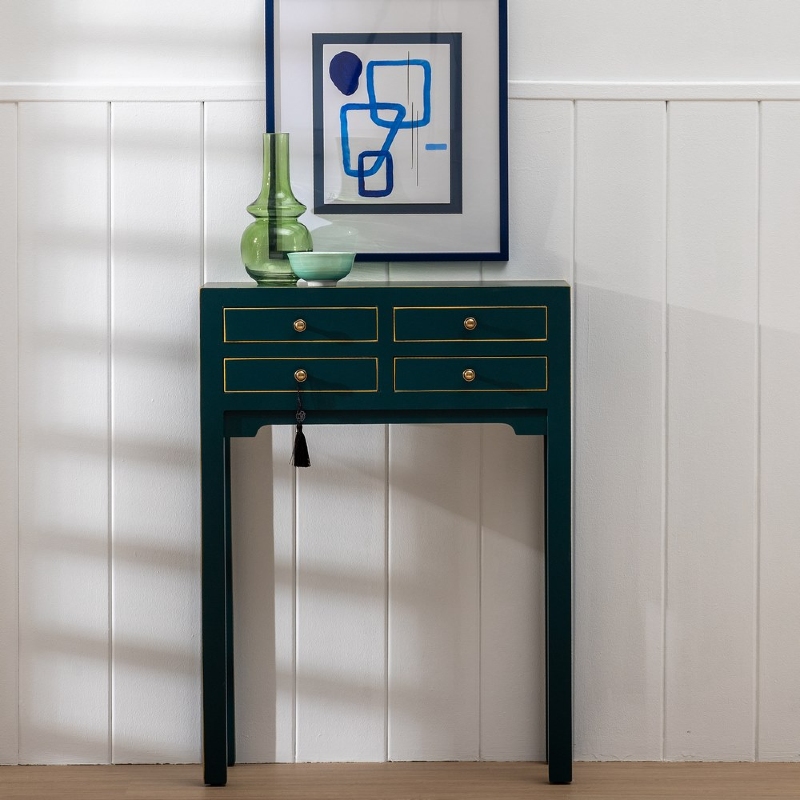 Consola madera 4 cajones - Imagen 3