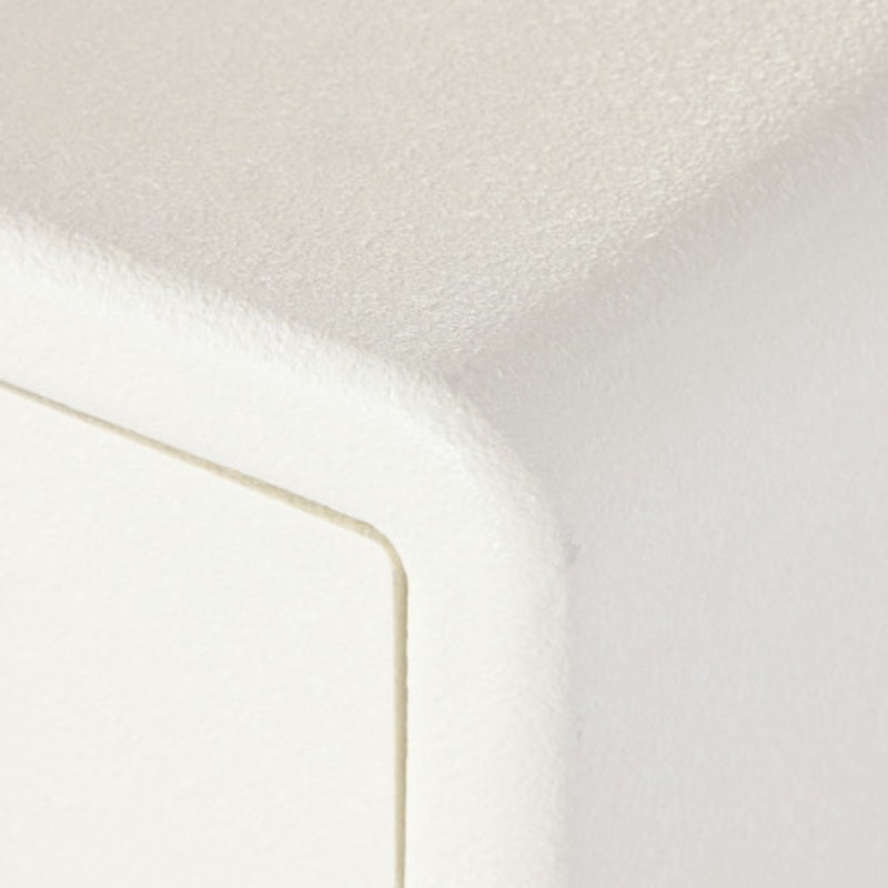 Mesita de noche MDF puerta blanco 3D - Imagen 2