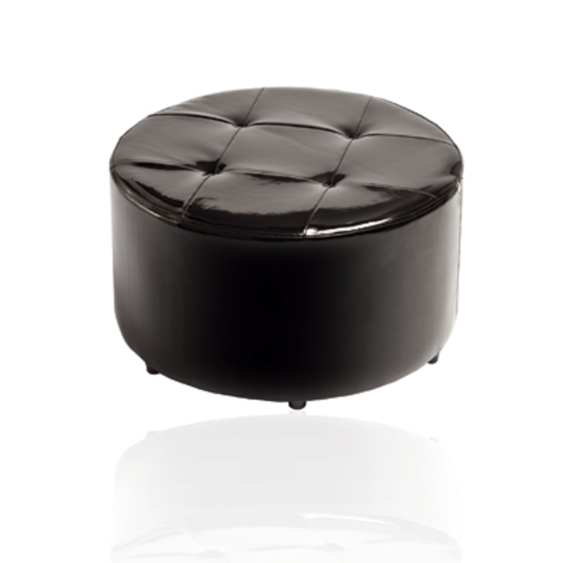 Puff redondo fijo Modelo Capitone
