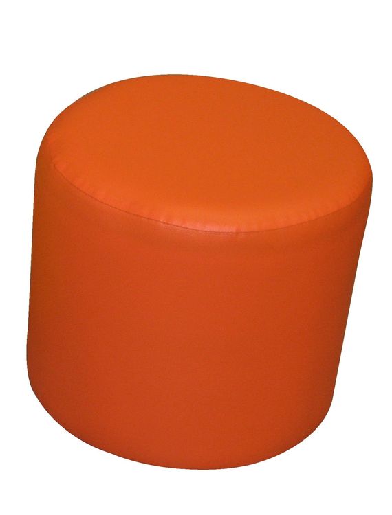 Puff redondo fijo Modelo Naranja