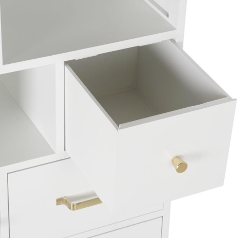 Sinfonier paulownia blanco con detalles dorados - Imagen 2