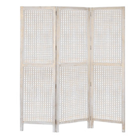 Biombo mango y mdf decape blanco Modelo Cuadrado