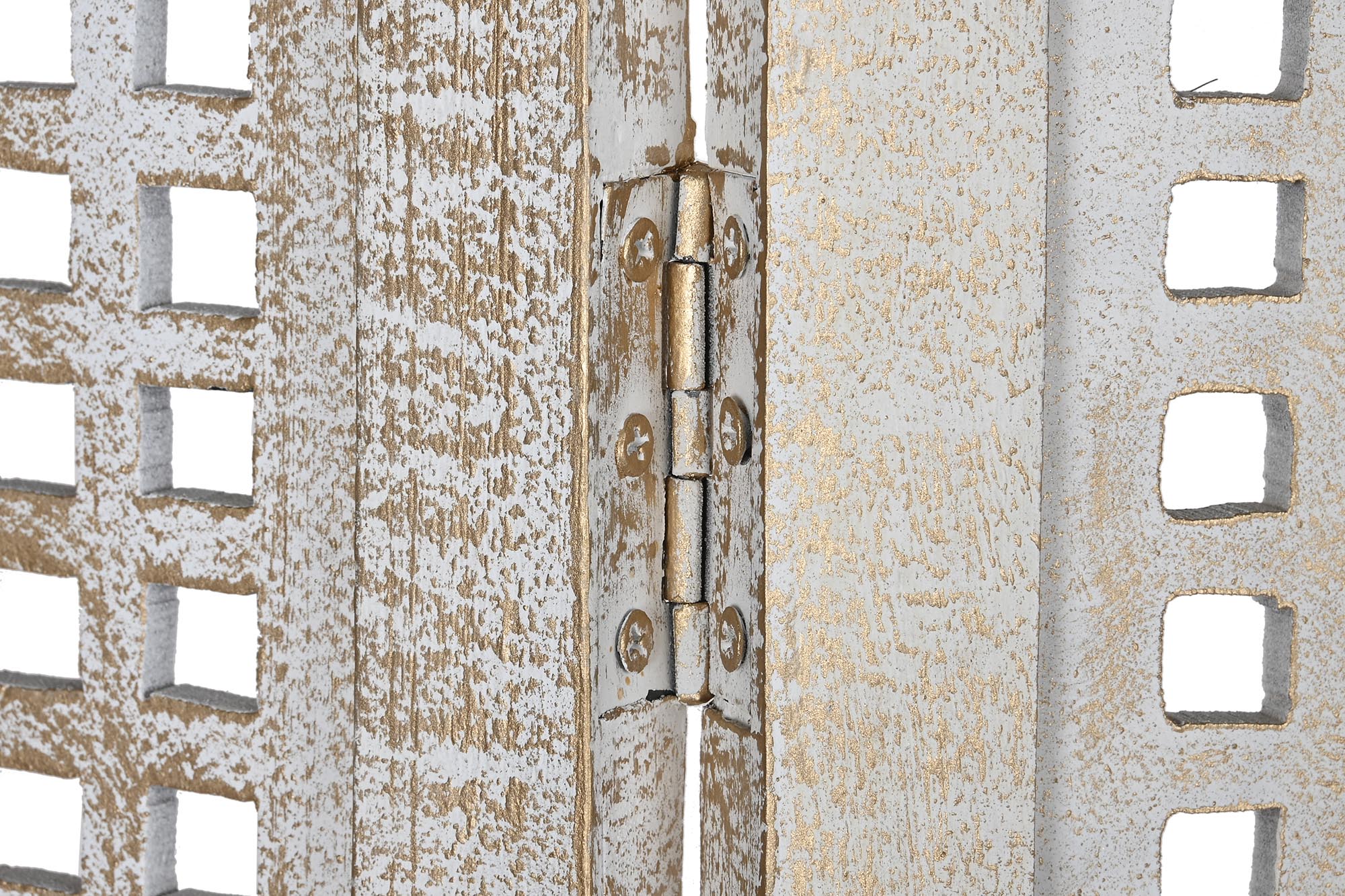 Biombo mango y mdf decape blanco Modelo Cuadrado - Imagen 5