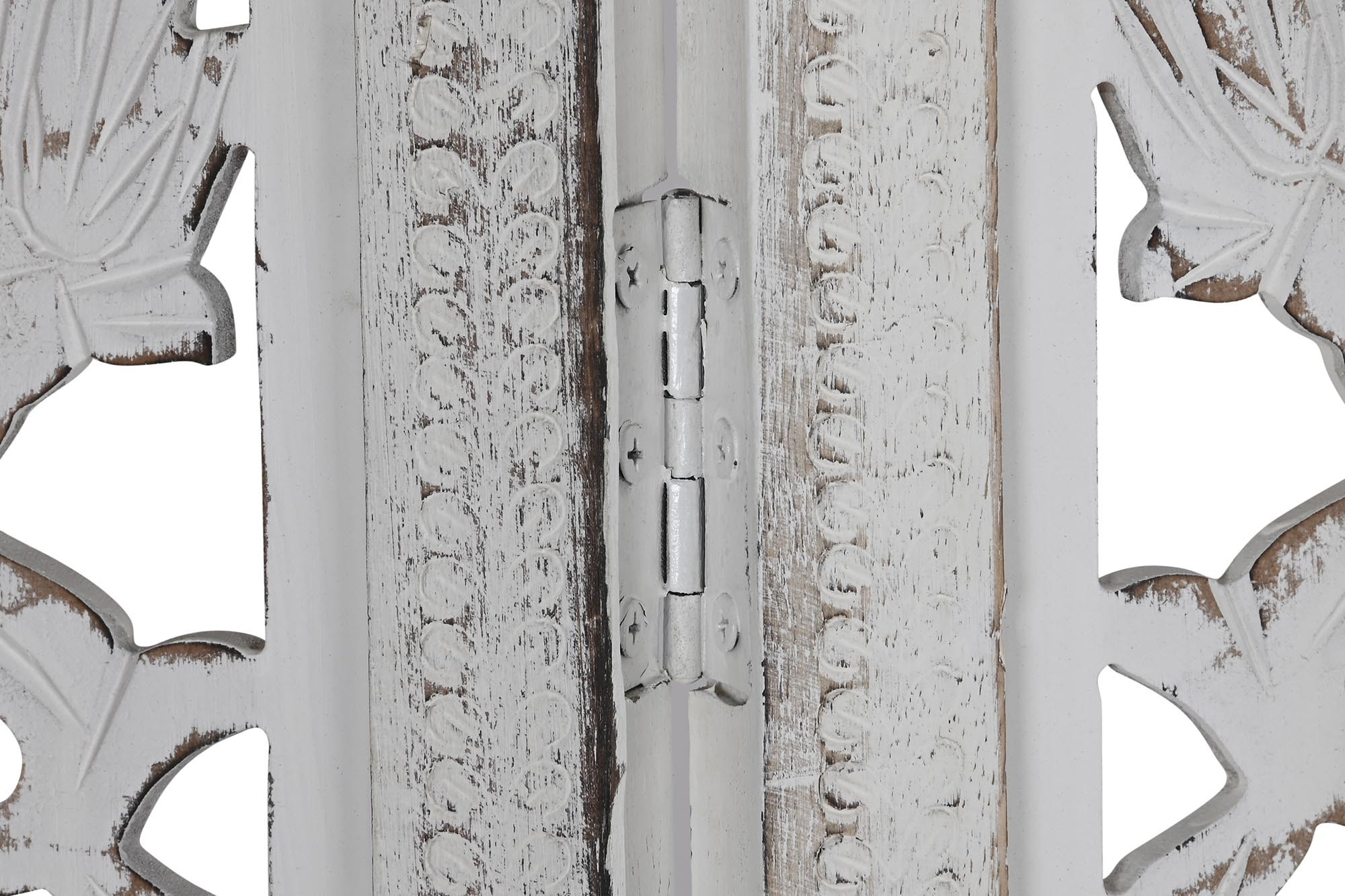 Biombo mango mdf decapé blanco Modelo Vida - Imagen 2