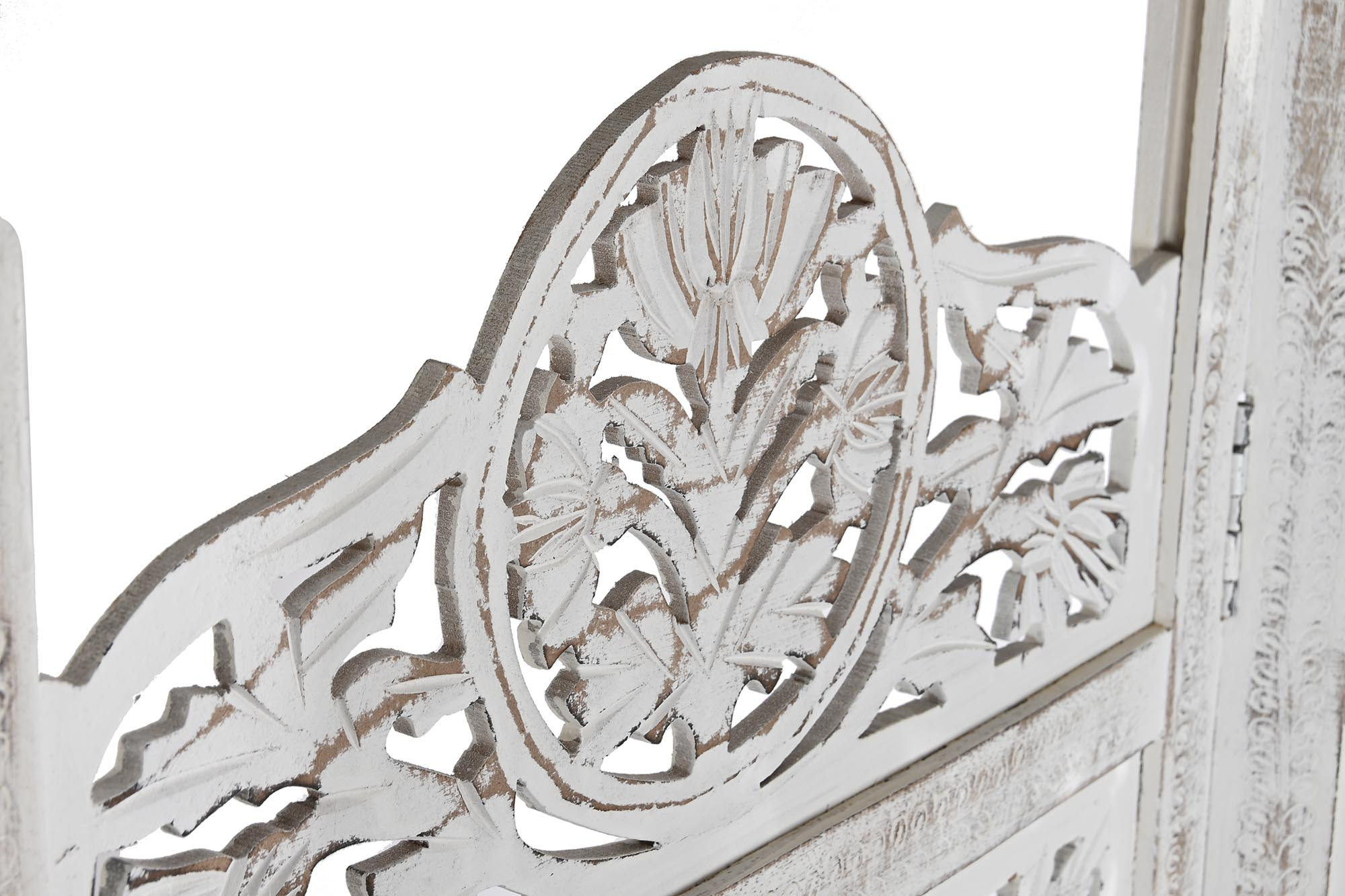 Biombo mango mdf decapé blanco Modelo Vida - Imagen 3