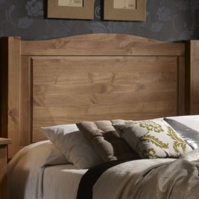 Cabecero rústico cama matrimonio nogal Veracruz