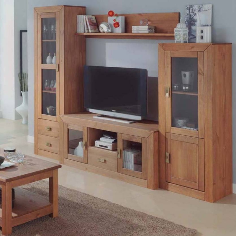 Composición apilable mueble de comedor rústico cera nogal Jalisco II