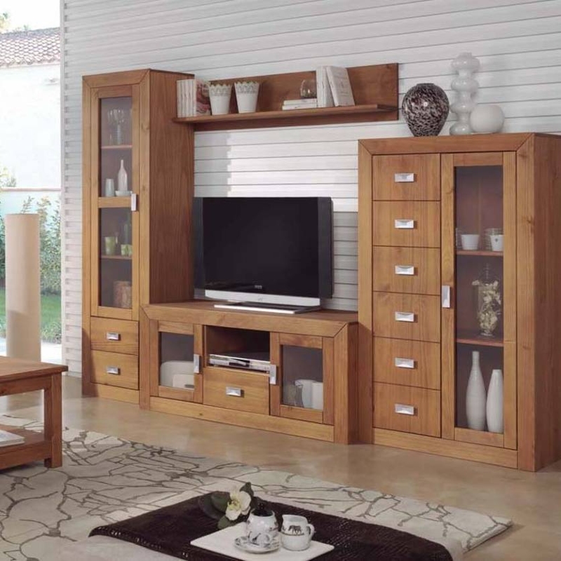 Composición apilable mueble de comedor rústico cera nogal Jalisco III