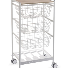 Carrito verdulero de cocina Karina Blanco Haya