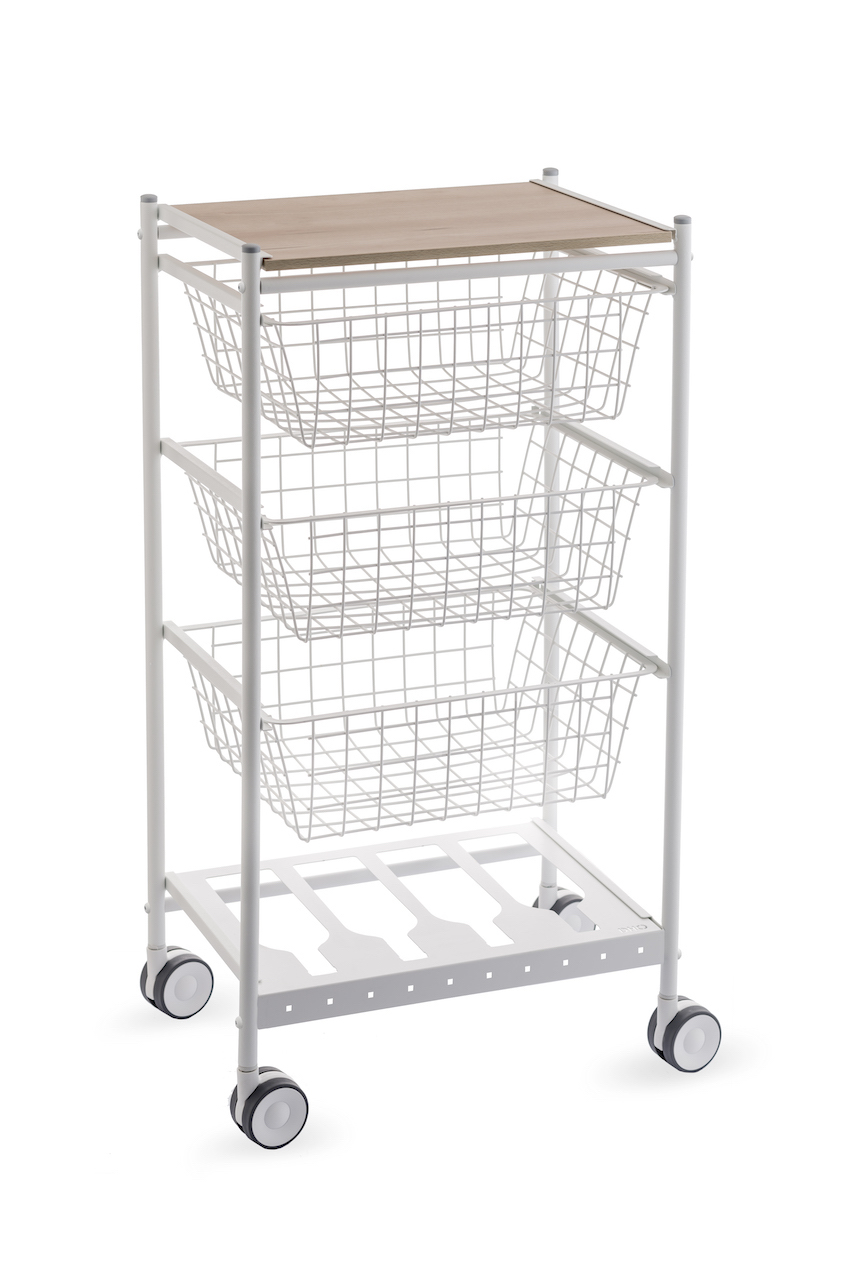 Carrito verdulero de cocina Karina Blanco Haya